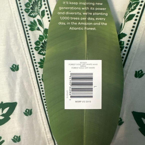 FARM Rio Green and White Maxi Dress - Picture 6 of 6